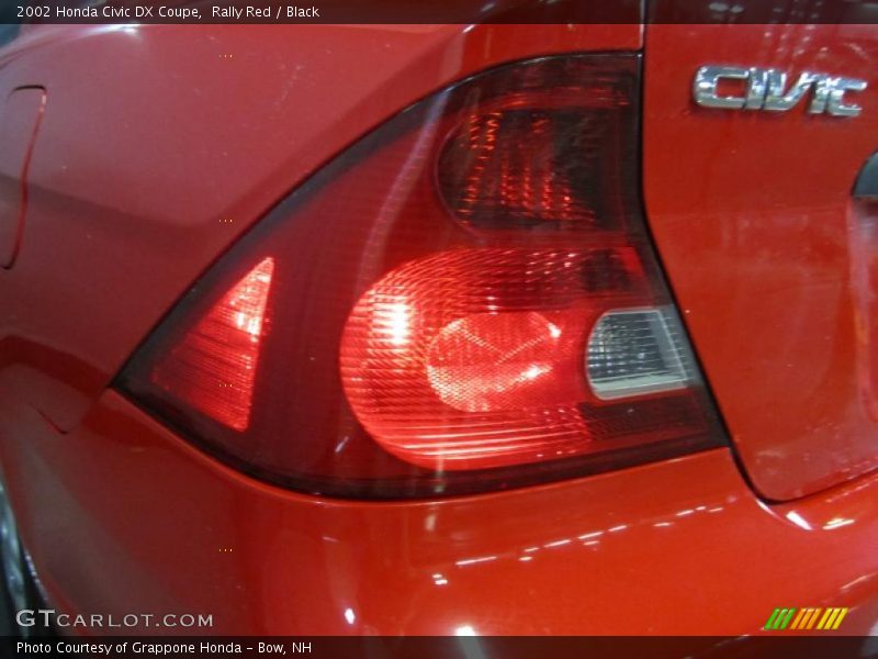 Rally Red / Black 2002 Honda Civic DX Coupe