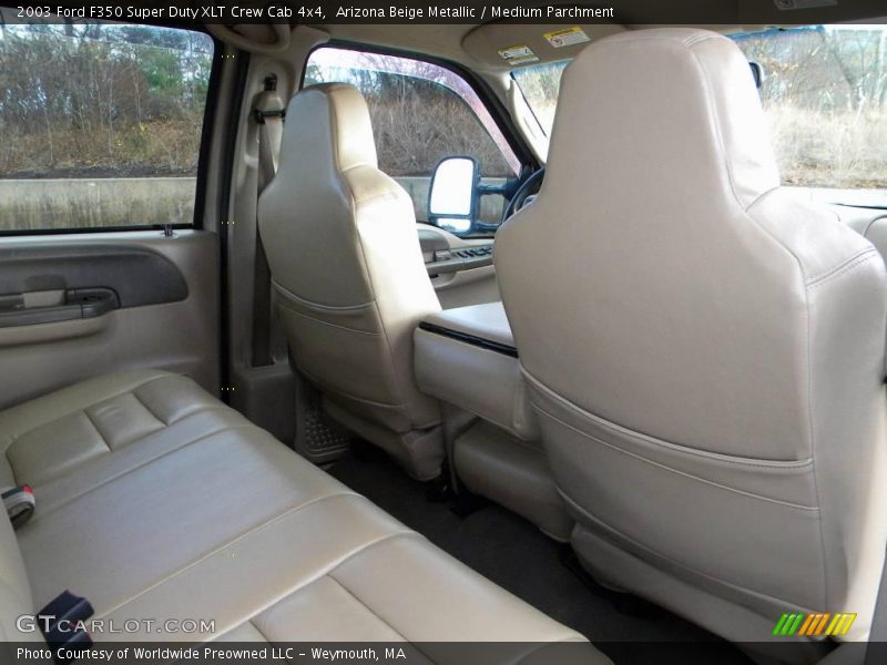 Arizona Beige Metallic / Medium Parchment 2003 Ford F350 Super Duty XLT Crew Cab 4x4