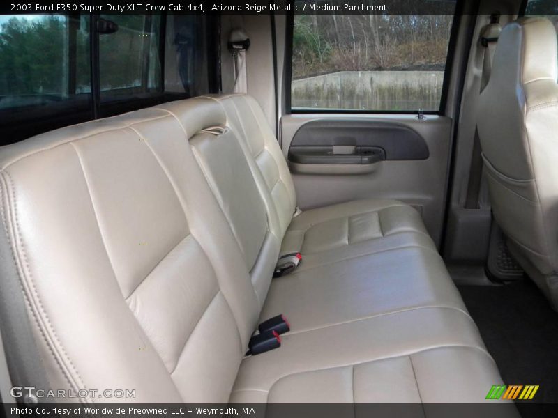 Arizona Beige Metallic / Medium Parchment 2003 Ford F350 Super Duty XLT Crew Cab 4x4