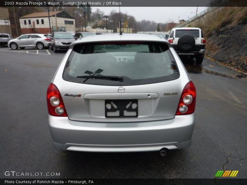 Sunlight Silver Metallic / Off Black 2003 Mazda Protege 5 Wagon