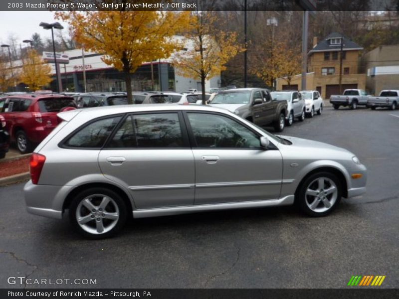 Sunlight Silver Metallic / Off Black 2003 Mazda Protege 5 Wagon