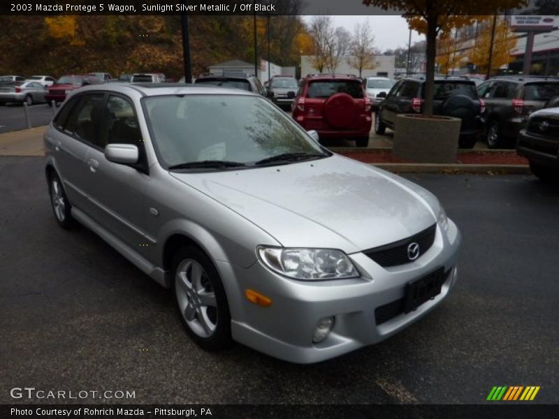 Sunlight Silver Metallic / Off Black 2003 Mazda Protege 5 Wagon