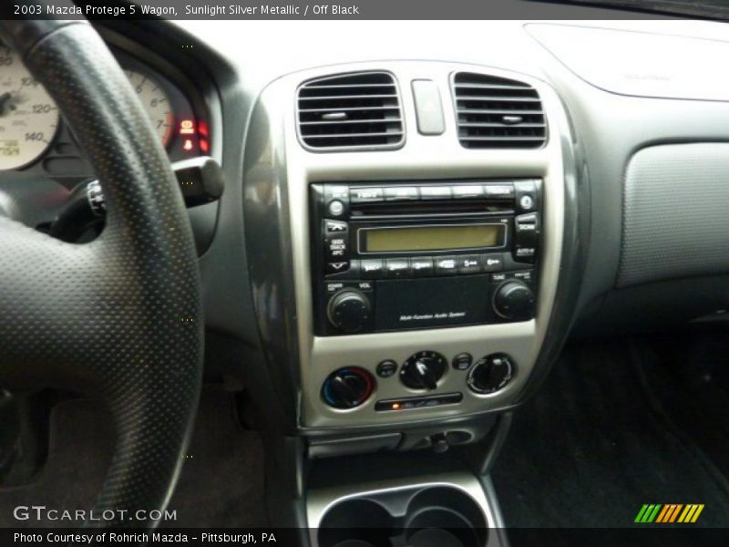 Sunlight Silver Metallic / Off Black 2003 Mazda Protege 5 Wagon