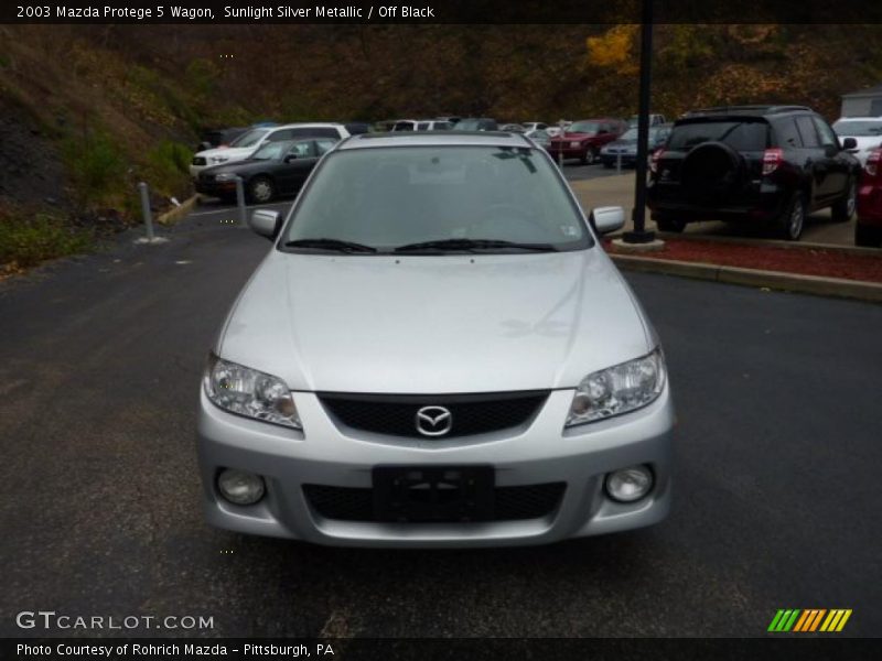 Sunlight Silver Metallic / Off Black 2003 Mazda Protege 5 Wagon