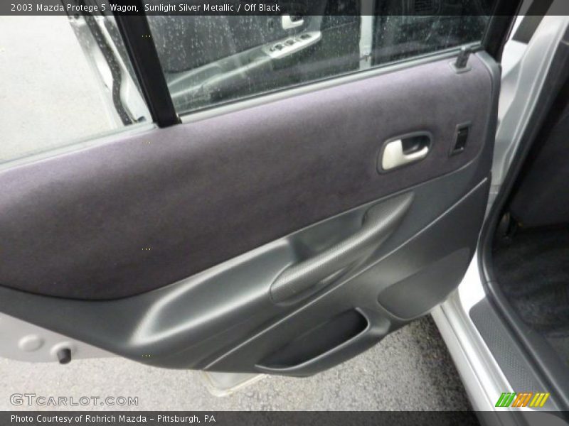 Sunlight Silver Metallic / Off Black 2003 Mazda Protege 5 Wagon