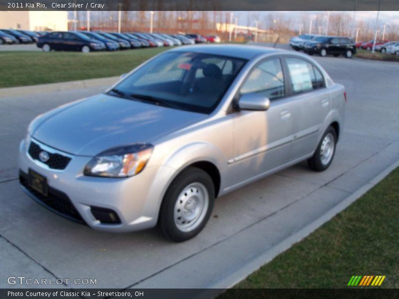 Clear Silver / Gray 2011 Kia Rio