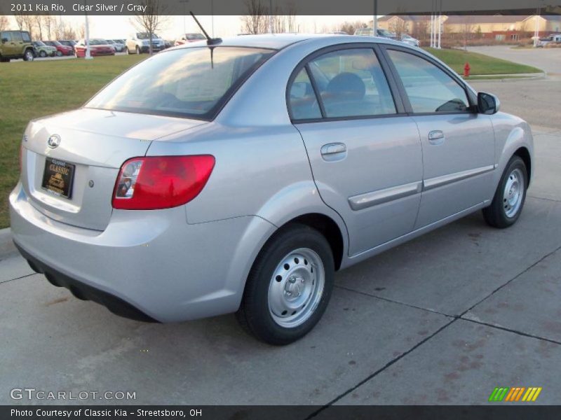 Clear Silver / Gray 2011 Kia Rio