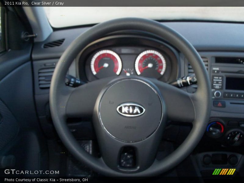 Clear Silver / Gray 2011 Kia Rio