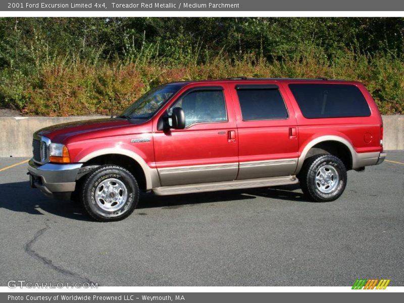 Toreador Red Metallic / Medium Parchment 2001 Ford Excursion Limited 4x4