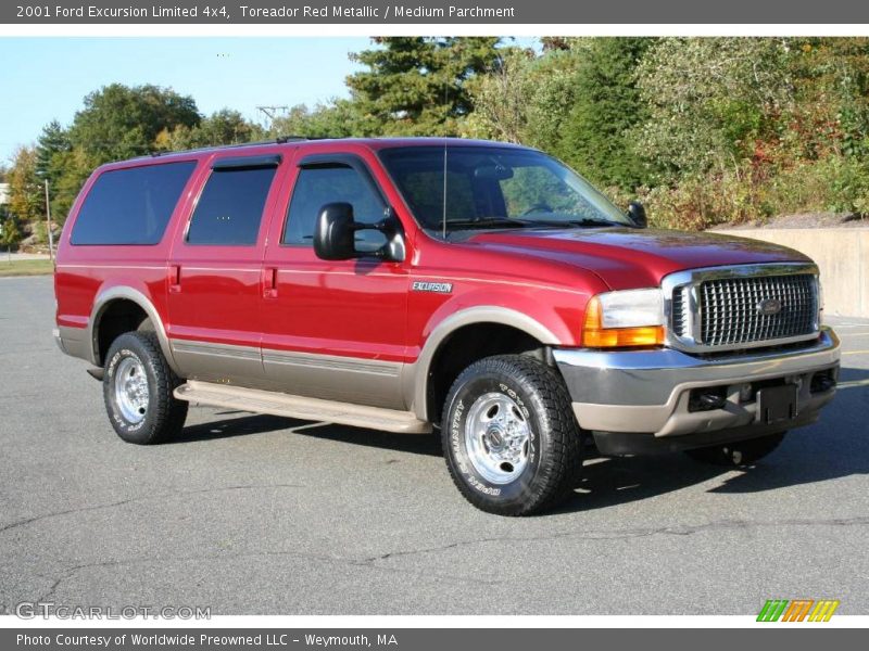 Toreador Red Metallic / Medium Parchment 2001 Ford Excursion Limited 4x4