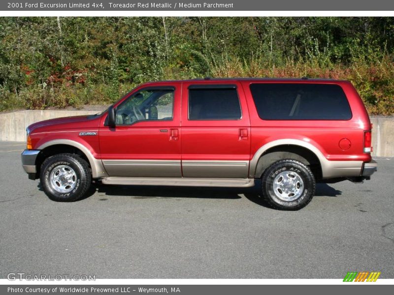 Toreador Red Metallic / Medium Parchment 2001 Ford Excursion Limited 4x4