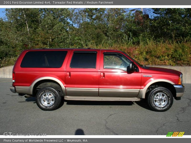 Toreador Red Metallic / Medium Parchment 2001 Ford Excursion Limited 4x4