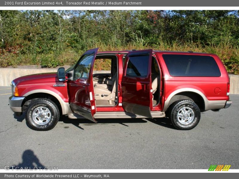 Toreador Red Metallic / Medium Parchment 2001 Ford Excursion Limited 4x4