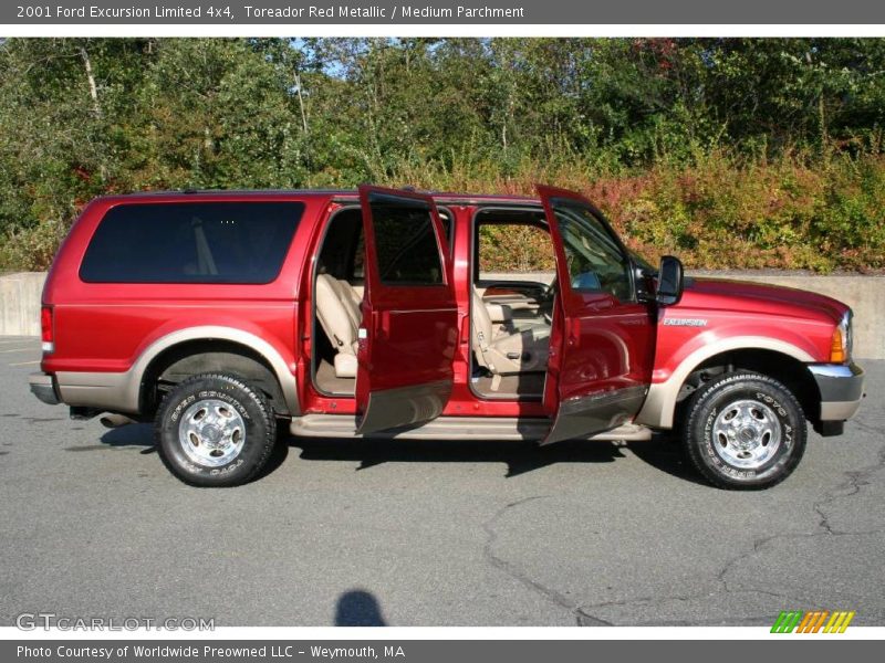 Toreador Red Metallic / Medium Parchment 2001 Ford Excursion Limited 4x4