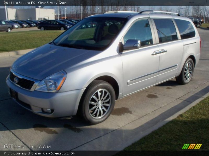 Clear Silver / Gray 2011 Kia Sedona EX