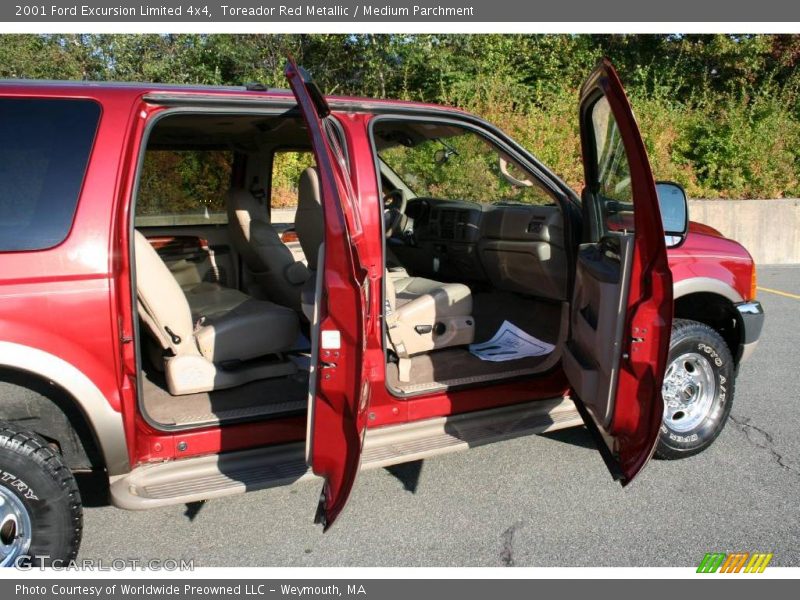 Toreador Red Metallic / Medium Parchment 2001 Ford Excursion Limited 4x4