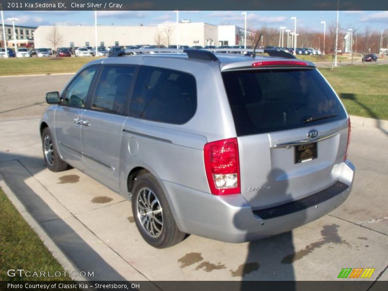 Clear Silver / Gray 2011 Kia Sedona EX