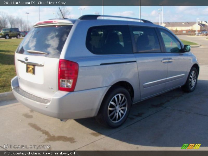 Clear Silver / Gray 2011 Kia Sedona EX