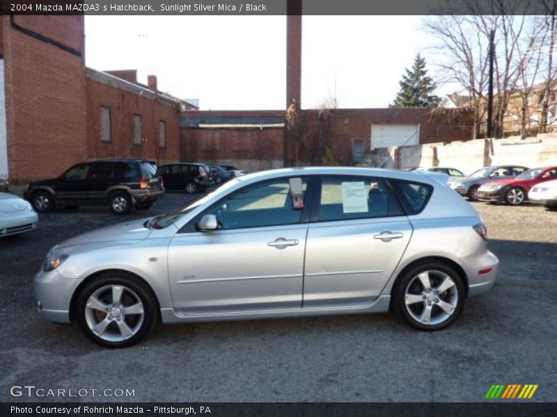 Sunlight Silver Mica / Black 2004 Mazda MAZDA3 s Hatchback