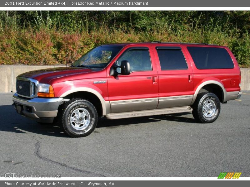 Toreador Red Metallic / Medium Parchment 2001 Ford Excursion Limited 4x4