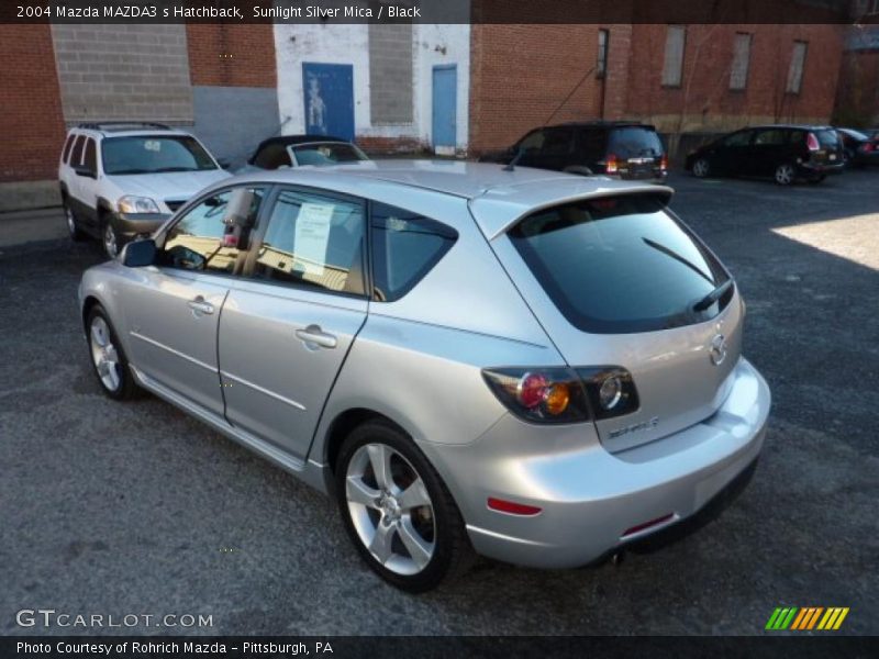 Sunlight Silver Mica / Black 2004 Mazda MAZDA3 s Hatchback