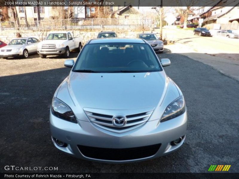 Sunlight Silver Mica / Black 2004 Mazda MAZDA3 s Hatchback