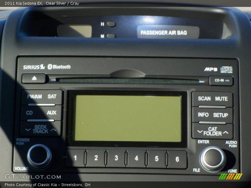 Clear Silver / Gray 2011 Kia Sedona EX