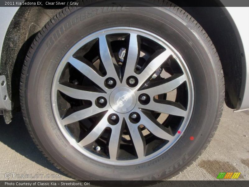 Clear Silver / Gray 2011 Kia Sedona EX