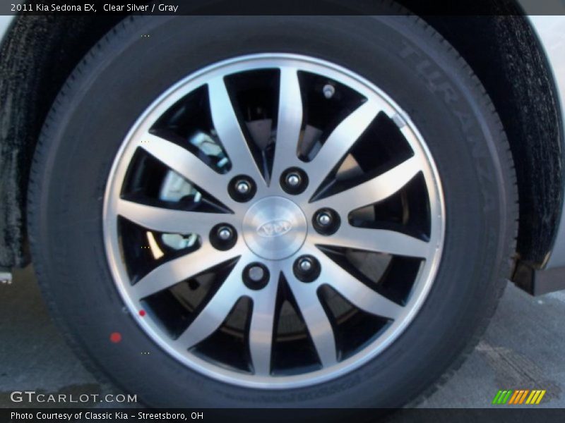 Clear Silver / Gray 2011 Kia Sedona EX