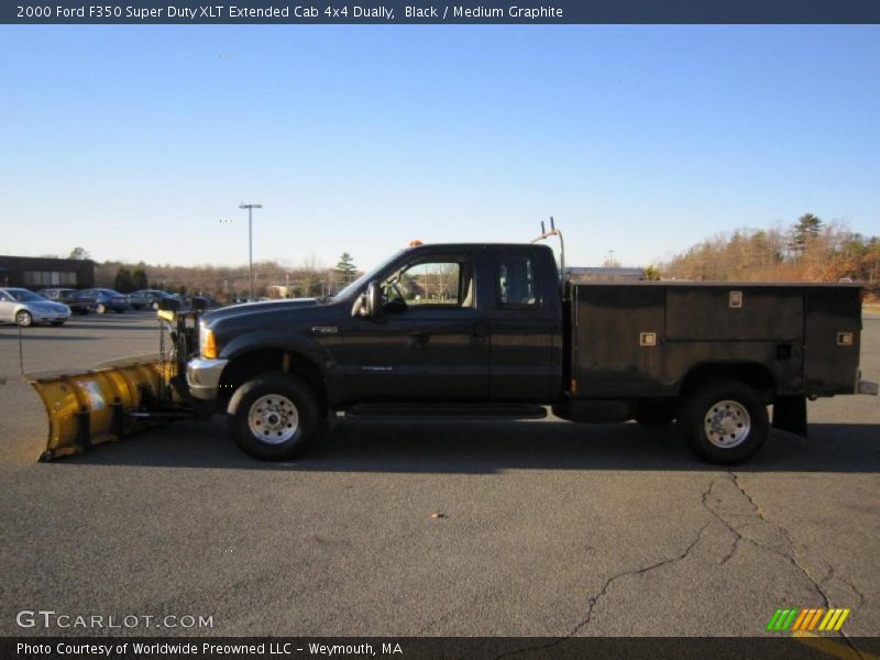 Black / Medium Graphite 2000 Ford F350 Super Duty XLT Extended Cab 4x4 Dually
