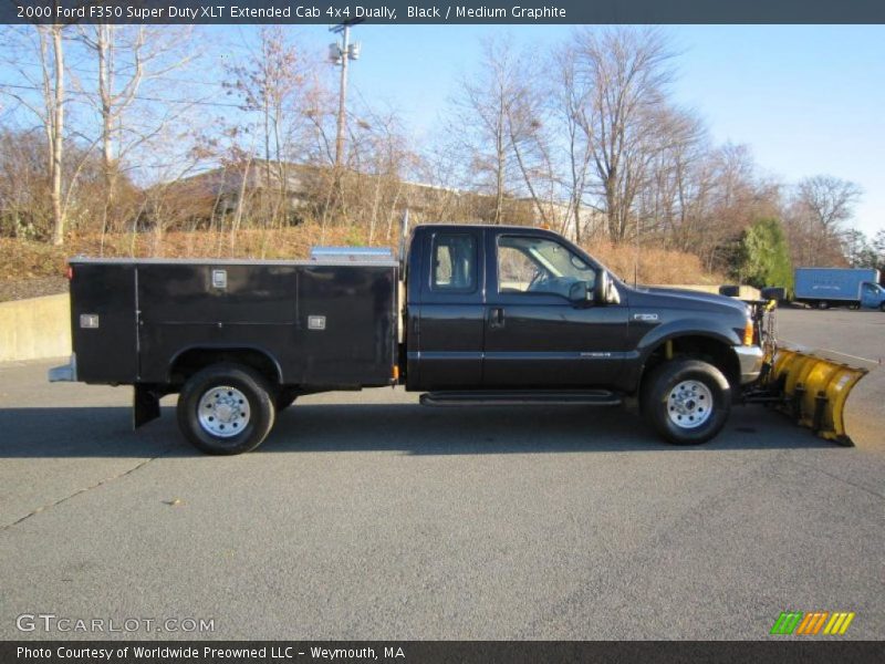 Black / Medium Graphite 2000 Ford F350 Super Duty XLT Extended Cab 4x4 Dually