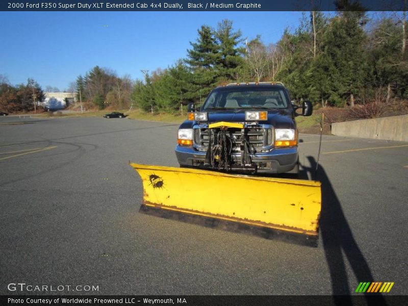 Black / Medium Graphite 2000 Ford F350 Super Duty XLT Extended Cab 4x4 Dually