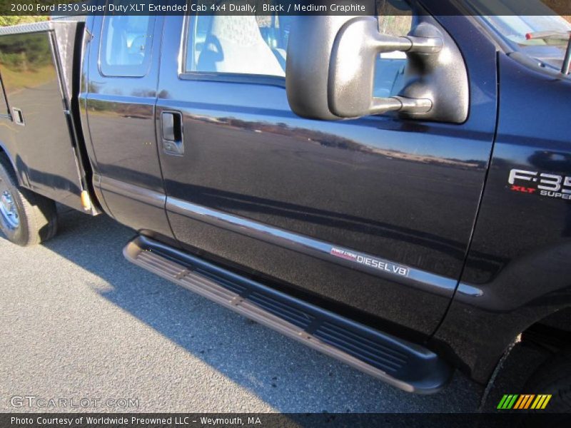 Black / Medium Graphite 2000 Ford F350 Super Duty XLT Extended Cab 4x4 Dually