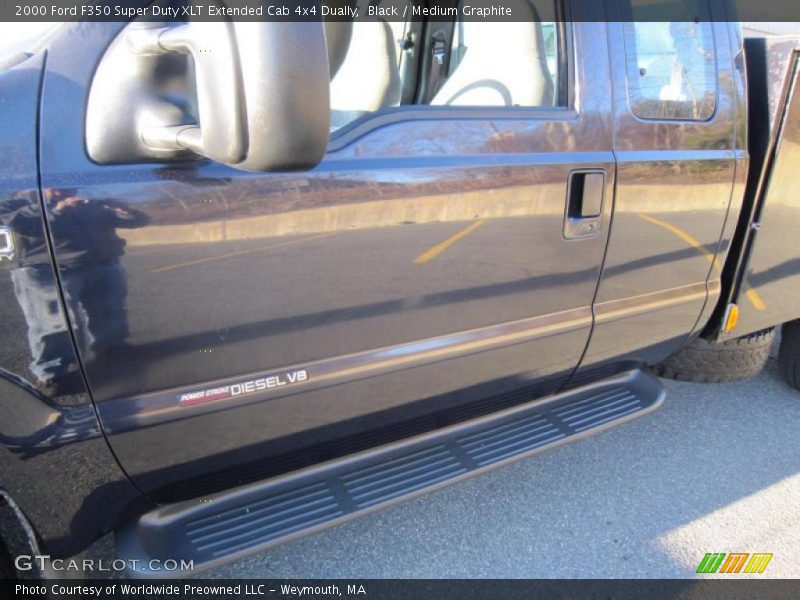 Black / Medium Graphite 2000 Ford F350 Super Duty XLT Extended Cab 4x4 Dually