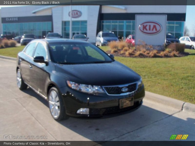 Ebony Black / Black 2011 Kia Forte SX