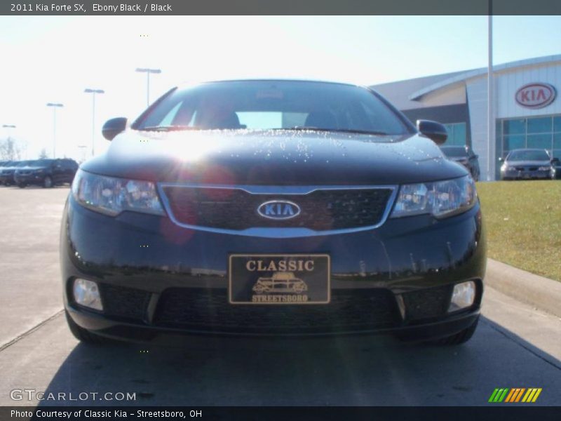 Ebony Black / Black 2011 Kia Forte SX