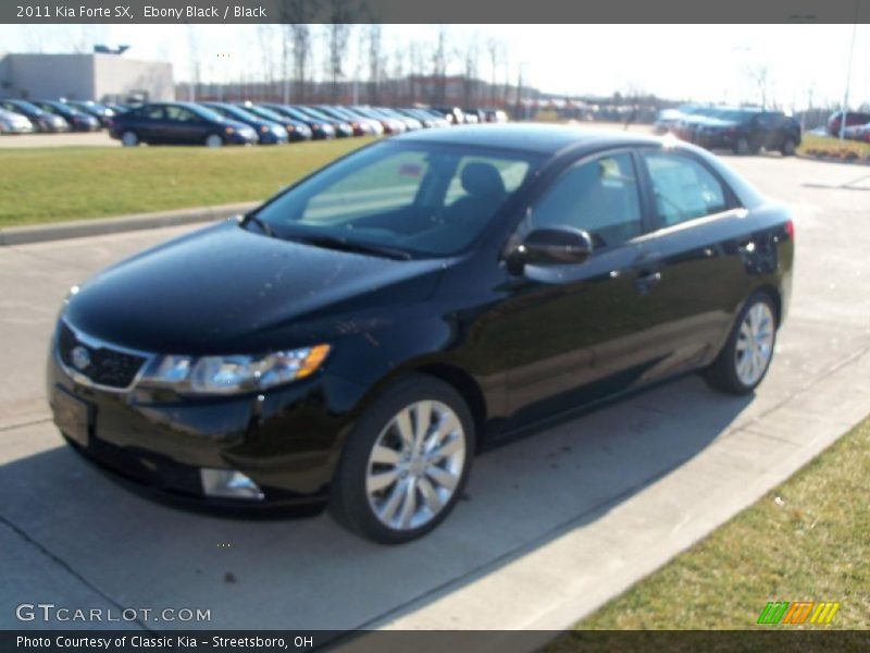 Ebony Black / Black 2011 Kia Forte SX