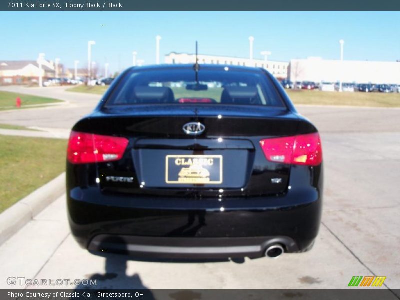 Ebony Black / Black 2011 Kia Forte SX