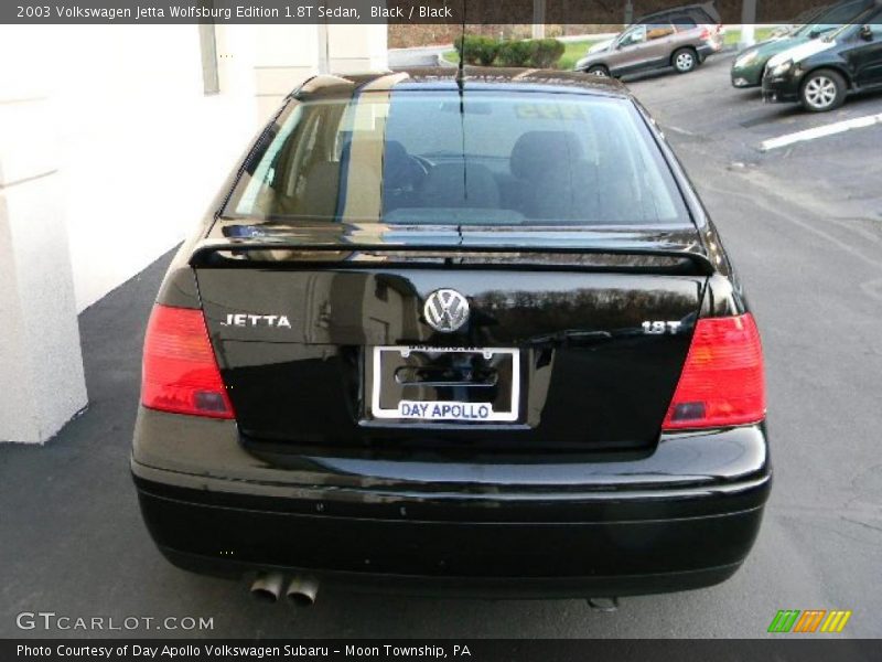 Black / Black 2003 Volkswagen Jetta Wolfsburg Edition 1.8T Sedan