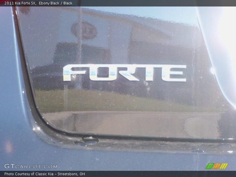 Ebony Black / Black 2011 Kia Forte SX