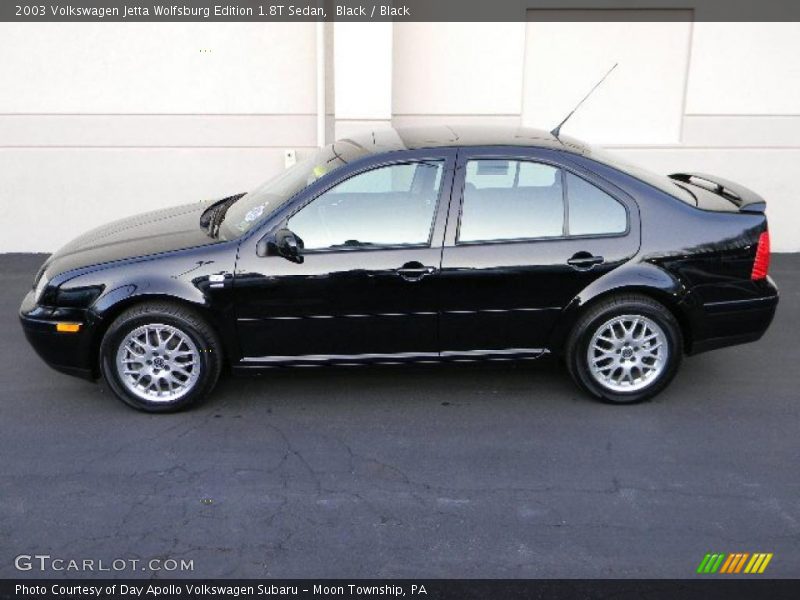 Black / Black 2003 Volkswagen Jetta Wolfsburg Edition 1.8T Sedan