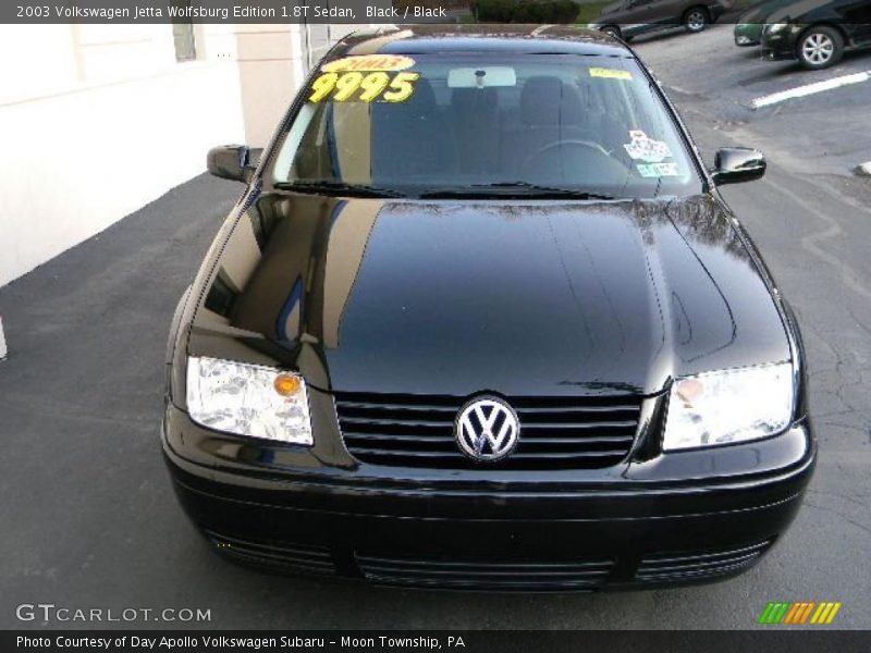Black / Black 2003 Volkswagen Jetta Wolfsburg Edition 1.8T Sedan