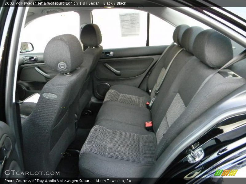  2003 Jetta Wolfsburg Edition 1.8T Sedan Black Interior