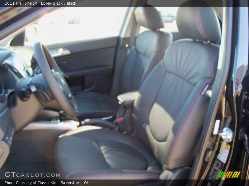 Ebony Black / Black 2011 Kia Forte SX