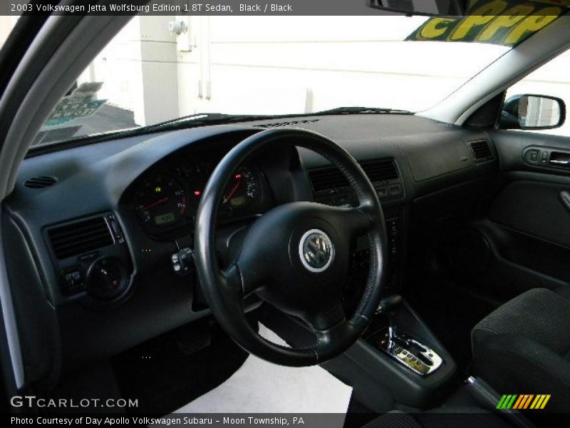 Black / Black 2003 Volkswagen Jetta Wolfsburg Edition 1.8T Sedan
