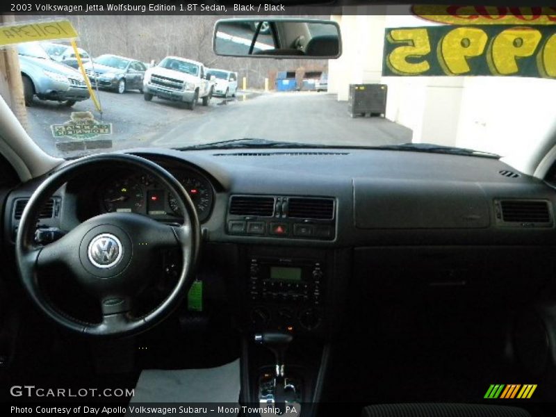 Black / Black 2003 Volkswagen Jetta Wolfsburg Edition 1.8T Sedan