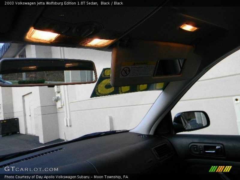 Black / Black 2003 Volkswagen Jetta Wolfsburg Edition 1.8T Sedan