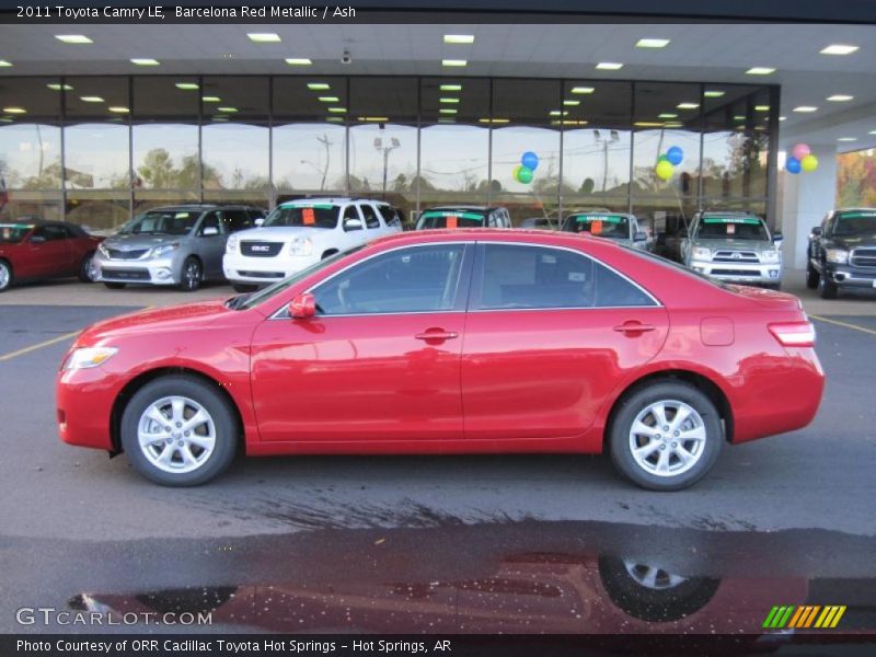 Barcelona Red Metallic / Ash 2011 Toyota Camry LE