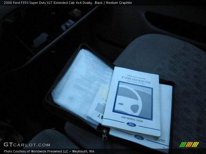 Black / Medium Graphite 2000 Ford F350 Super Duty XLT Extended Cab 4x4 Dually