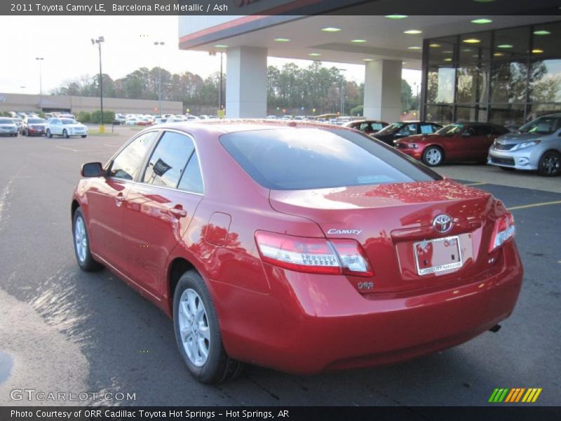 Barcelona Red Metallic / Ash 2011 Toyota Camry LE